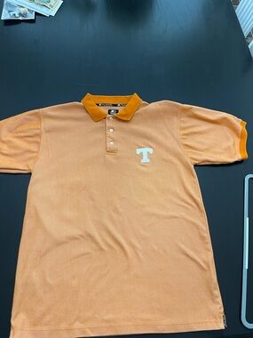 Tennessee Volunteers Polo Shirt Men Large Orange Logo College
